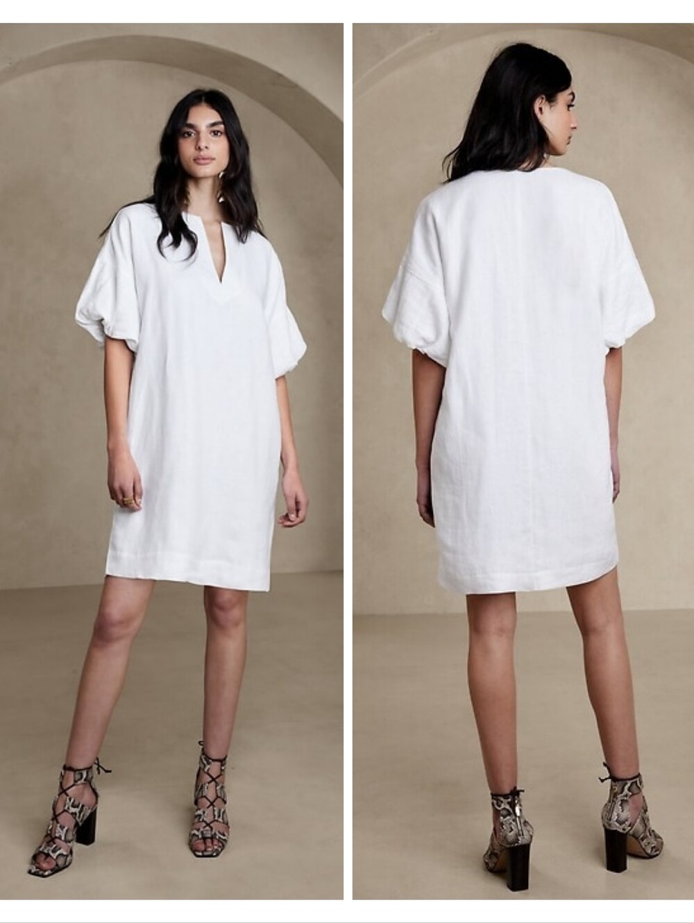 Banana Republic Collette Linen Mini Dress Size M